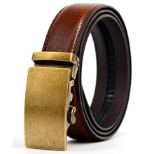 Load image into Gallery viewer, CETIRI 24 style men belt leather belt men automatic buckle high quality male Fashion jeans chain stretch solid luxury brand