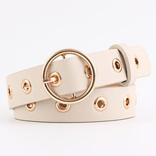 Load image into Gallery viewer, Metal Hole Metal Belt Women Girl quality Imitation leather Belt cinto cinturon feminino mujer cintos para as mulheres kemer