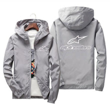 Load image into Gallery viewer, Alpinestars Spring Summer High Mountain Star Jacket Men's Street Windbreaker Hoodie Zipper Thin Jacket Men's Casual Jacket 7XL