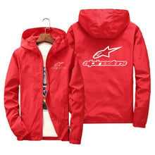 Load image into Gallery viewer, Alpinestars Spring Summer High Mountain Star Jacket Men's Street Windbreaker Hoodie Zipper Thin Jacket Men's Casual Jacket 7XL