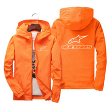 Load image into Gallery viewer, Alpinestars Spring Summer High Mountain Star Jacket Men's Street Windbreaker Hoodie Zipper Thin Jacket Men's Casual Jacket 7XL
