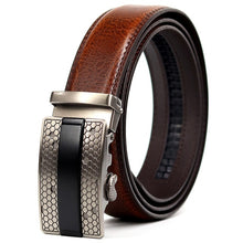 Load image into Gallery viewer, CETIRI 24 style men belt leather belt men automatic buckle high quality male Fashion jeans chain stretch solid luxury brand
