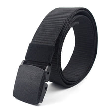 Load image into Gallery viewer, Men Female Belts Military Nylon Adjustable Belt Men Outdoor Travel Tactical Waist Belt with Plastic Buckle for Pants 130cm
