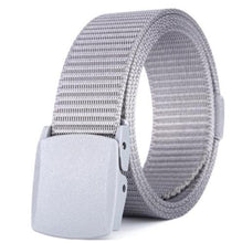 Load image into Gallery viewer, Men Female Belts Military Nylon Adjustable Belt Men Outdoor Travel Tactical Waist Belt with Plastic Buckle for Pants 130cm
