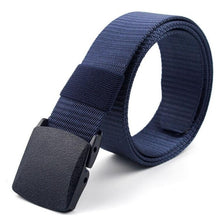 Load image into Gallery viewer, Men Female Belts Military Nylon Adjustable Belt Men Outdoor Travel Tactical Waist Belt with Plastic Buckle for Pants 130cm
