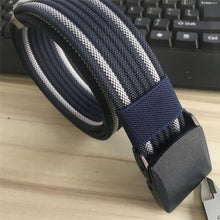 Load image into Gallery viewer, Men Female Belts Military Nylon Adjustable Belt Men Outdoor Travel Tactical Waist Belt with Plastic Buckle for Pants 130cm
