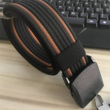 Load image into Gallery viewer, Men Female Belts Military Nylon Adjustable Belt Men Outdoor Travel Tactical Waist Belt with Plastic Buckle for Pants 130cm

