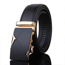 Load image into Gallery viewer, [LFMB]Famous Brand Belt Men Top Quality Genuine Luxury Leather Belts for Men,Strap Male Metal Automatic Buckle
