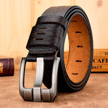 Load image into Gallery viewer, [DWTS]belt male leather belt men genuine leather strap luxury pin buckle casual men belt ancy vintage jeans high quality

