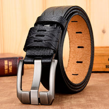Load image into Gallery viewer, [DWTS]belt male leather belt men genuine leather strap luxury pin buckle casual men belt ancy vintage jeans high quality
