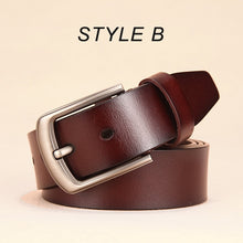 Load image into Gallery viewer, [DWTS]belt male leather belt men genuine leather strap luxury pin buckle casual men belt ancy vintage jeans high quality
